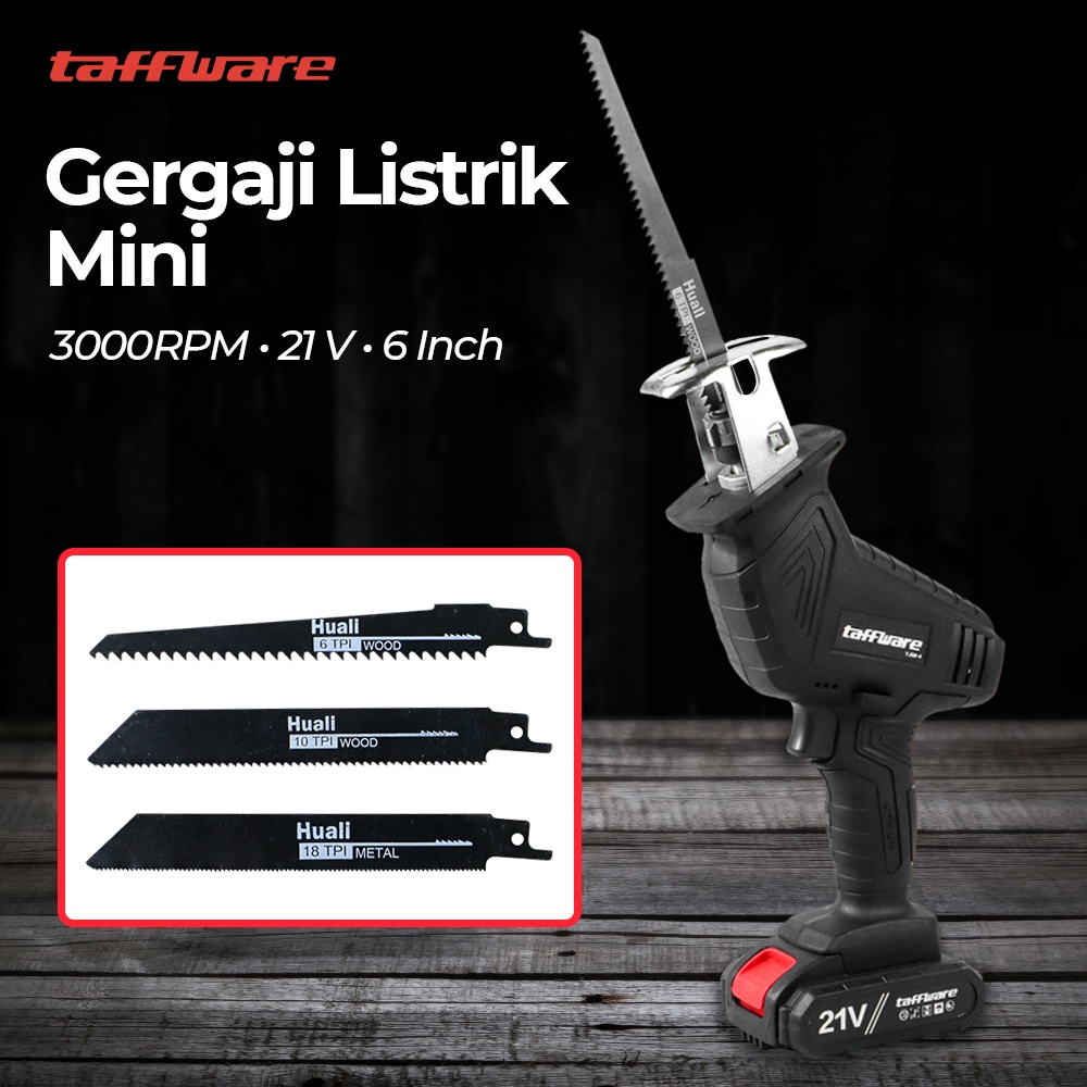 Jual Gergaji Listrik Mini Cordless Portable Logging 2800RPM 21V - YJ08 ...