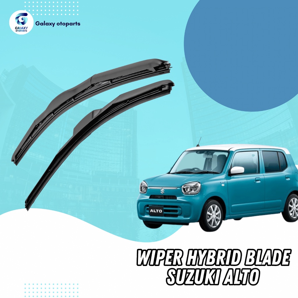 Jual Set Pcs Wiper Hybrid Blade Suzuki Alto Model Hybrid Set Kiri Dan Kanan Tanpa Rangka