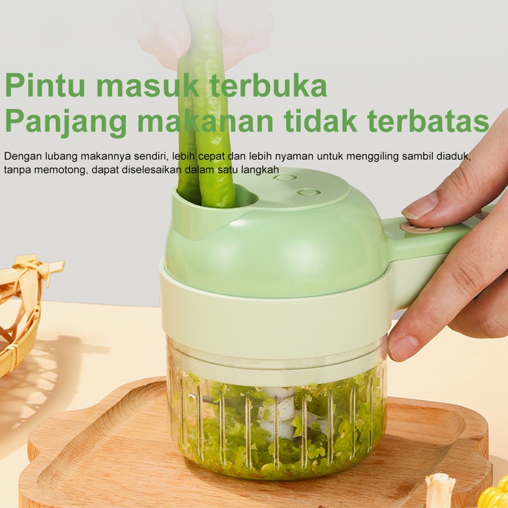 Jual Blender Electric Cutter Handheld Mini Brush Pemotong Vegetable ...