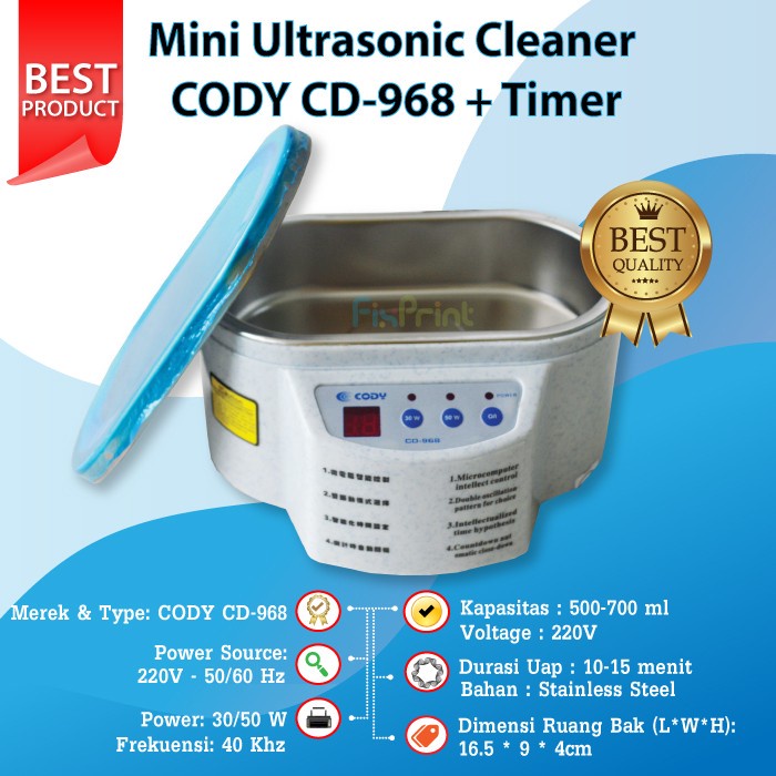 Mini Ultrasonic Cleaner SS-968