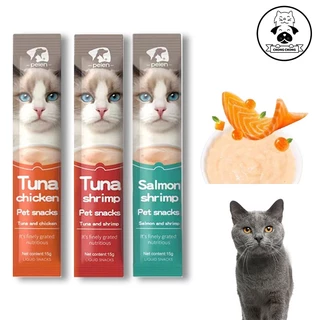 50PCS Snack Hewan Peliharaan Cat Strip 15g/bar tongkat kucing makanan ringan kucing makana