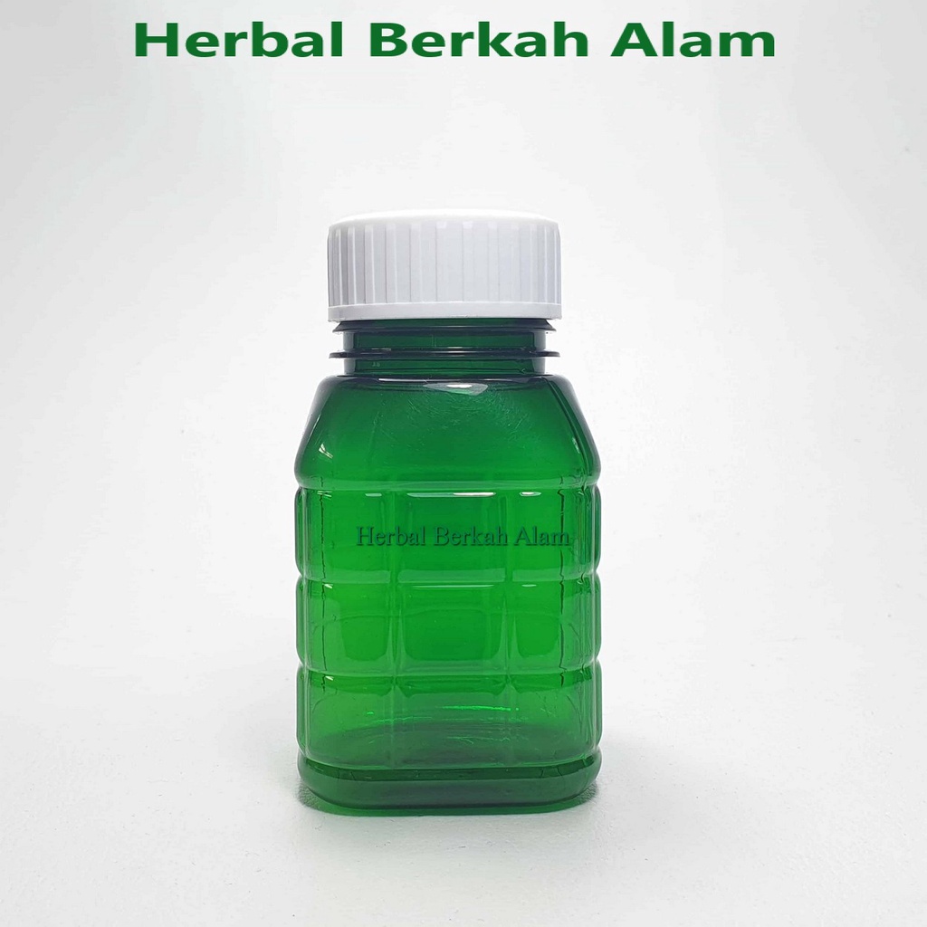 Jual Botol Obat 260 ml Hijau Tutup Hitam Gerigi Besar / Botol Obat ...