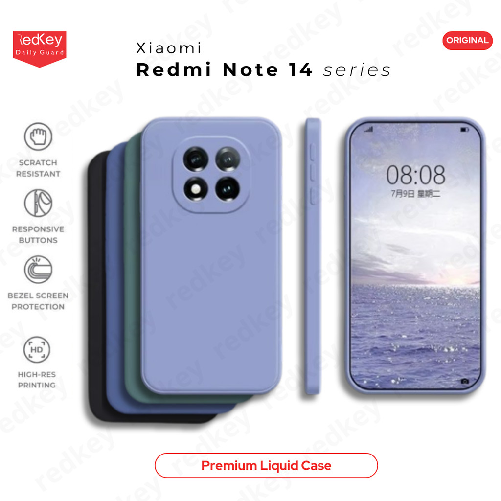 Jual Case Redmi Note 14 Pro 5G Plus + Note 14 - Redkey Liquid Silicone ...