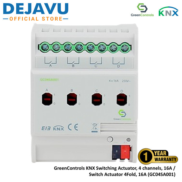 Jual GreenControls KNX Switching Actuator, 4 channels, 16A / Switch ...
