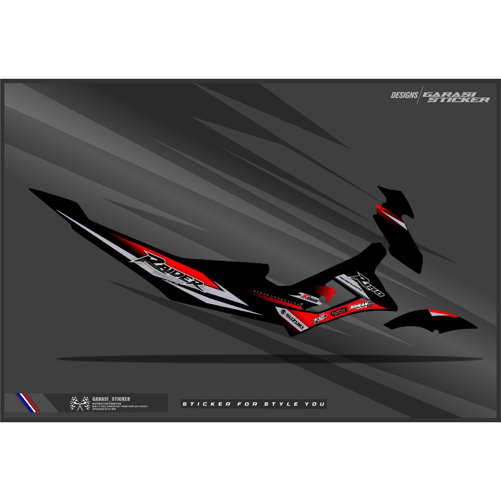 Jual Striping/Stiker Satria FU Type S Racing Thai Style V2 | Shopee ...
