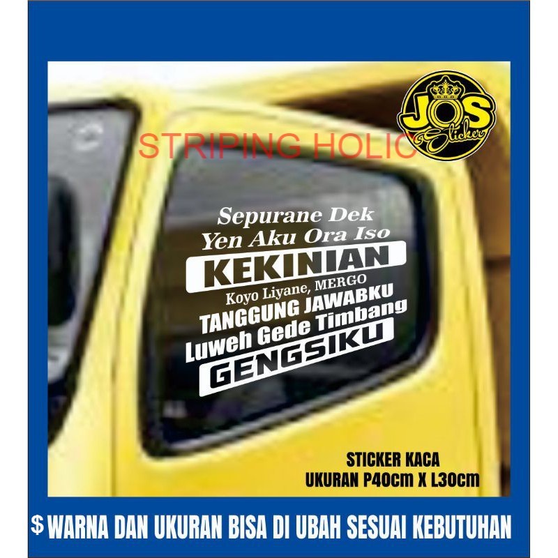 Jual STICKER CUTTING KATA KACA TRUCK,CANTER TERMURAH | Shopee Indonesia