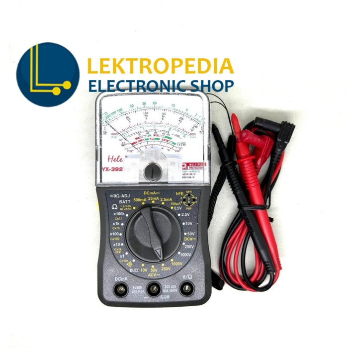 Jual Multitester Analog HELES YX392 TR Multimeter Avometer jarum YX 392 Shopee Indonesia