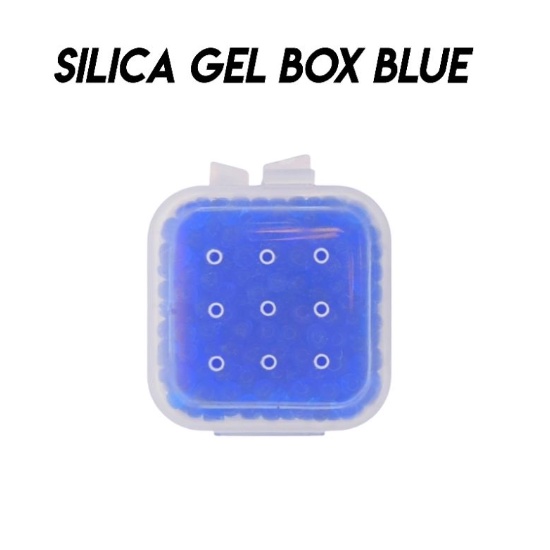 Jual LMS Silica Gel / Silika Gel Blue Box Mini Untuk Kamera, Sepatu