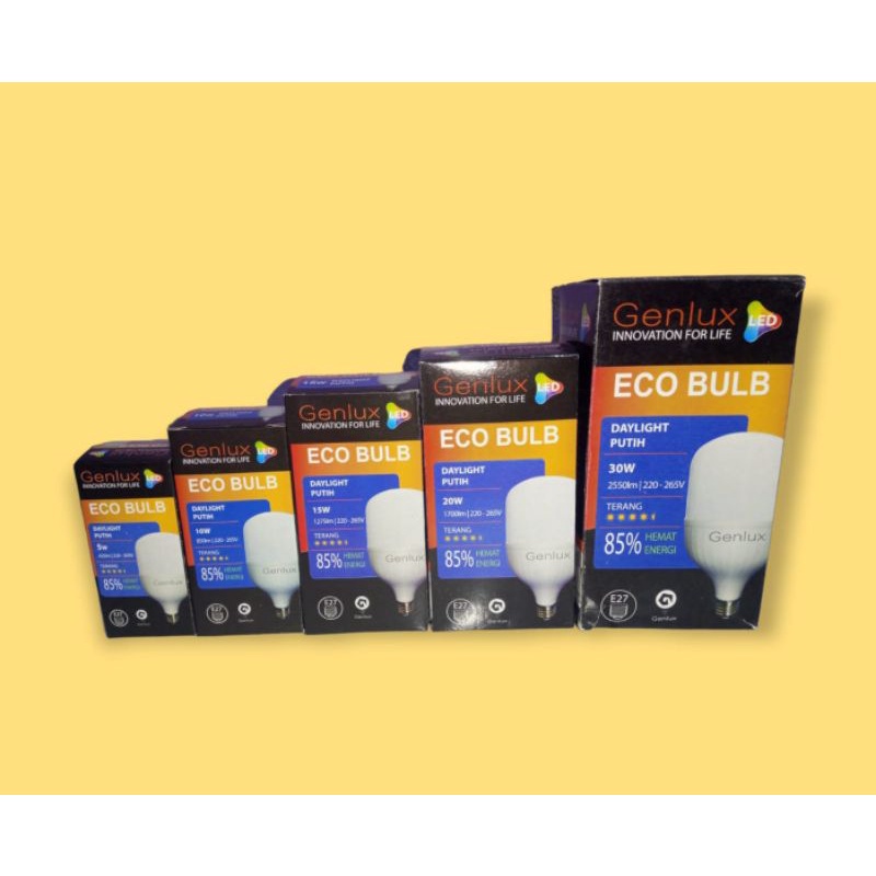 Jual GENLUX BOHLAM GENLUX LAMPU SUPER TERANG BOHLAM HEMAT ENERGI ...