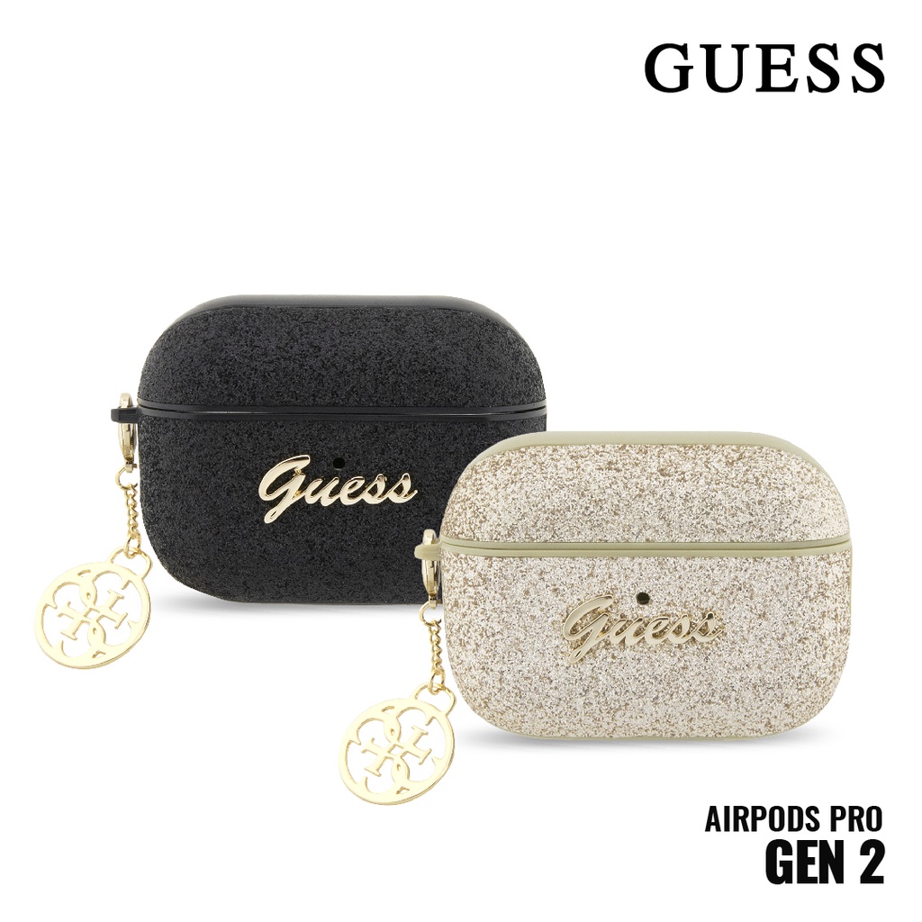 CG Mobile Guess 4G parelbeschermhoes voor AirPods Pro 3 (zwart