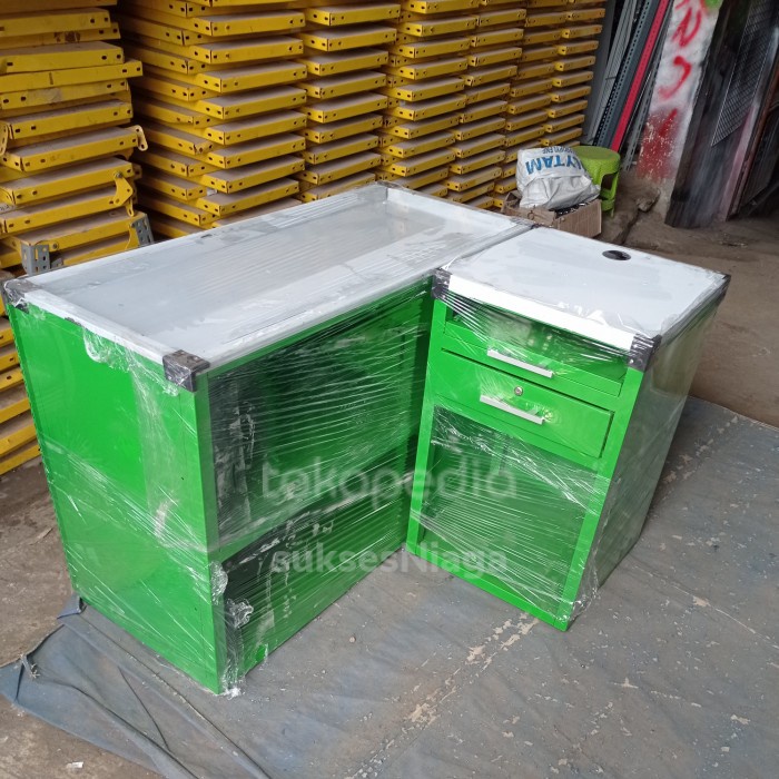 Jual Meja Kasir Minimarket P120cm Model L Shopee Indonesia