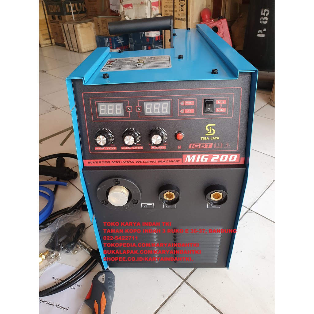 Jual Mesin Las MIG 200 A 15kg Co2 CO Argon Stainless Aluminium ...