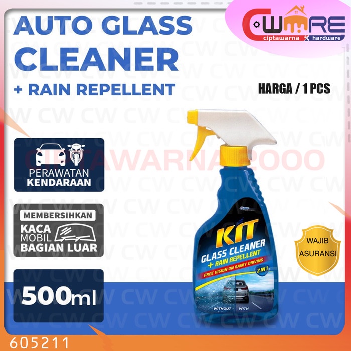 Jual KIT Auto Glass Cleaner Pump Pembersih Kaca Dalam Luar Mobil 500 ml ...