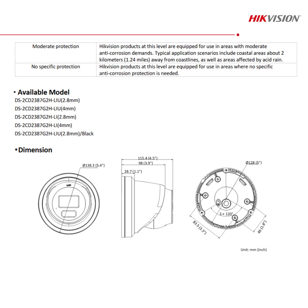 Jual Hikvision Ds Cd G H Liu Mp Hybrid Light Audio Colorvu Ip