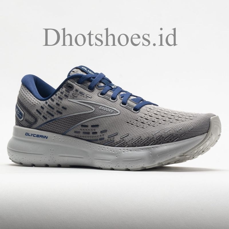 Jual Sepatu Brooks Glycerin 20 Alloy Grey Blue Depths High Premium