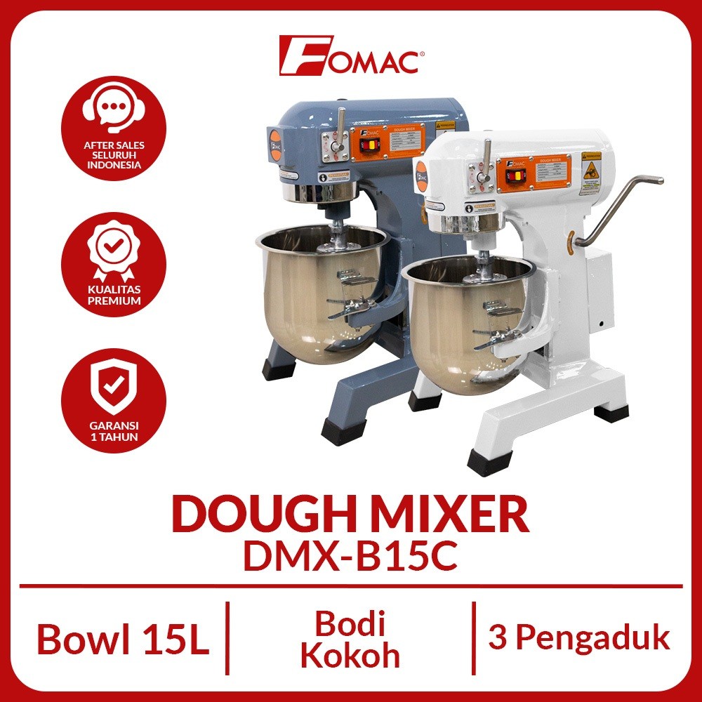 Jual FOMAC Planetary Dough Mixer DMX-B15C Mesin Pengaduk Adonan Roti ...