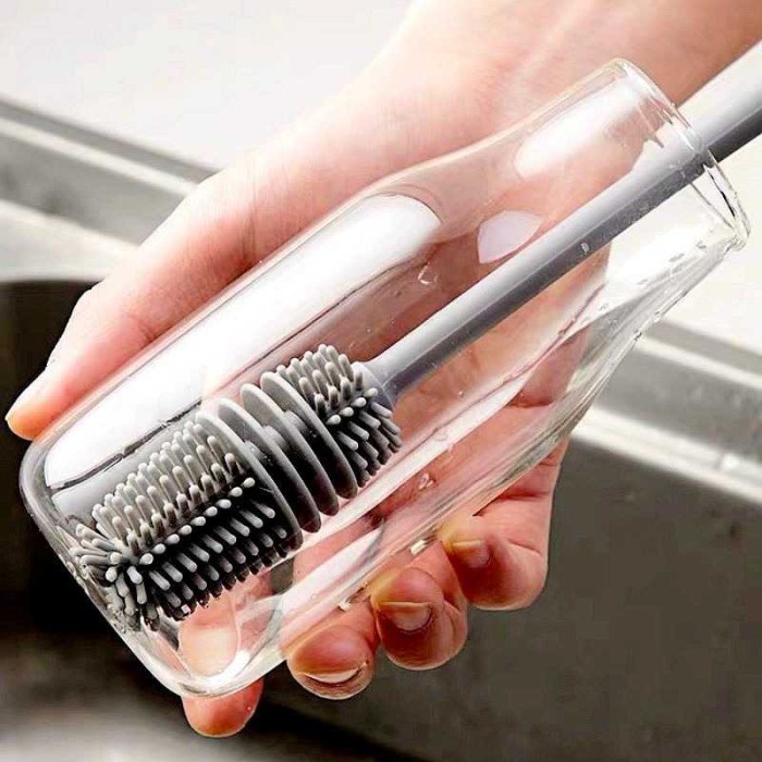 Jual cleaning brush silicone long handle / sikat cuci pencuci botol ...