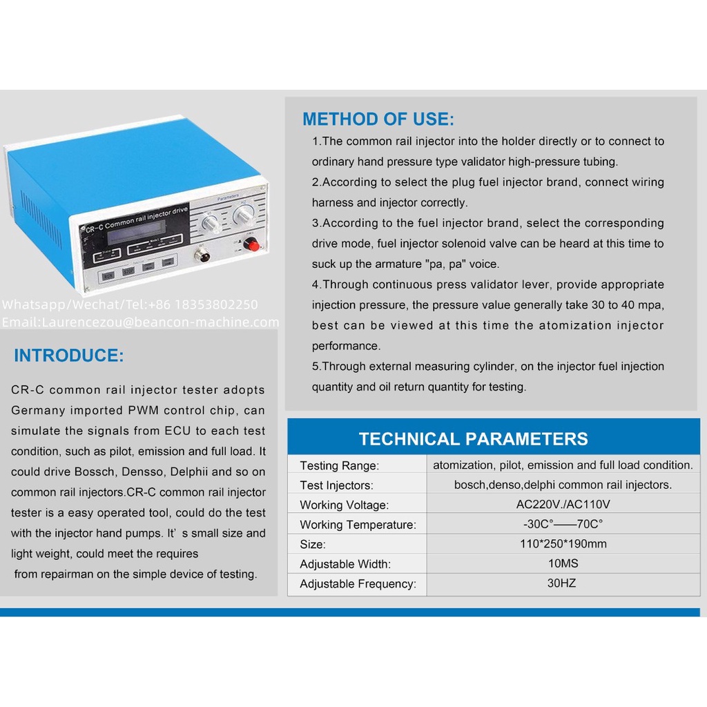 Jual S60H CR-C Drive Box Common Rail Injector Detector Penguji noksel ...