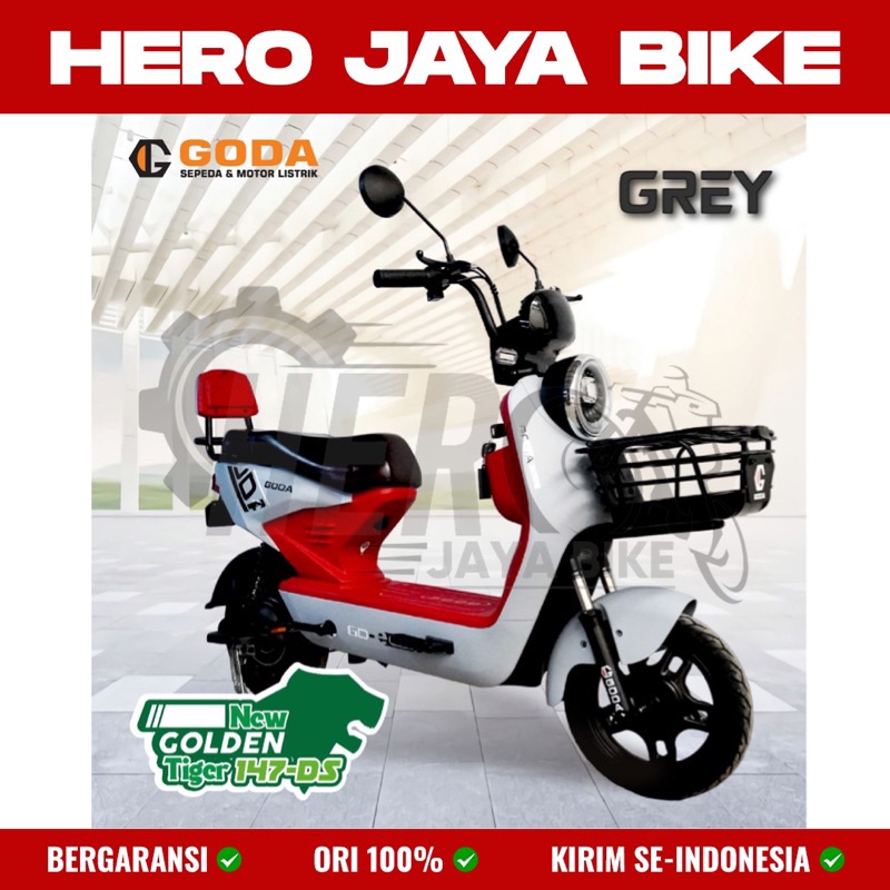 Jual Sepeda Listrik Goda Ds Ds Golden Tiger New Bergaransi Watt Electric Bike E Bike