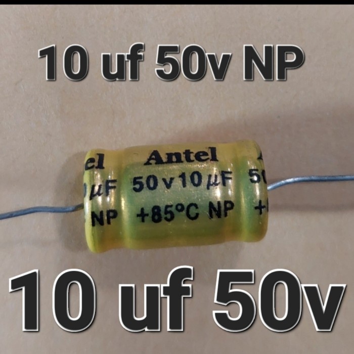 50pcs 50v 10uf NP (non polarized) 105c aluminum electrolytic capacitor 5×11mm