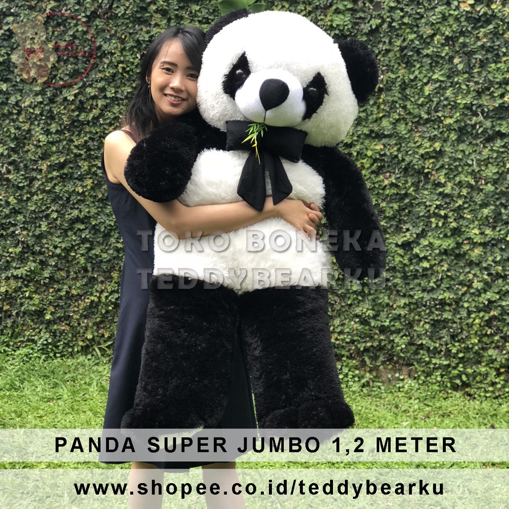 Jual Boneka Panda Super Jumbo 1 meter boneka panda jumbo boneka teddy