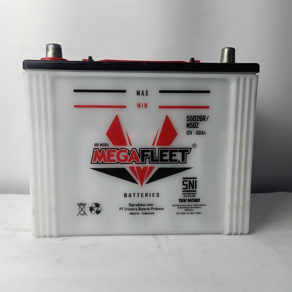 Jual Aki dc ACCU basah BUS COLT DIESEL ELF 12V N50Z 55D26R MEGAFLEET