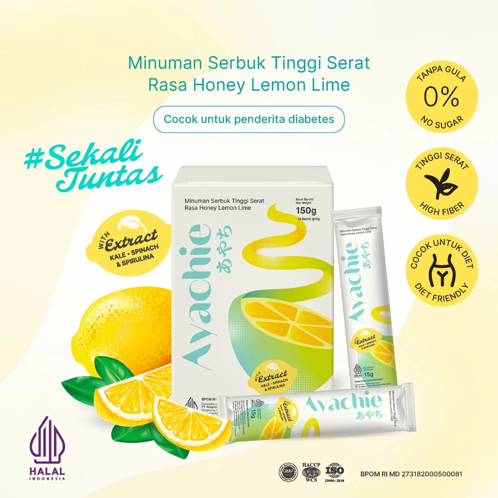 [UNIK88] Ayachie Fiber 1 Box Minuman Tinggi Serat Bebas Gula | AutoStock