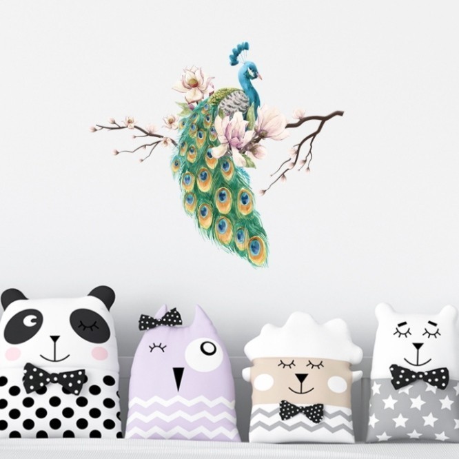 Jual Wall Sticker / Wallpaper / Stiker Dinding / Kaca (Burung Merak dan ...