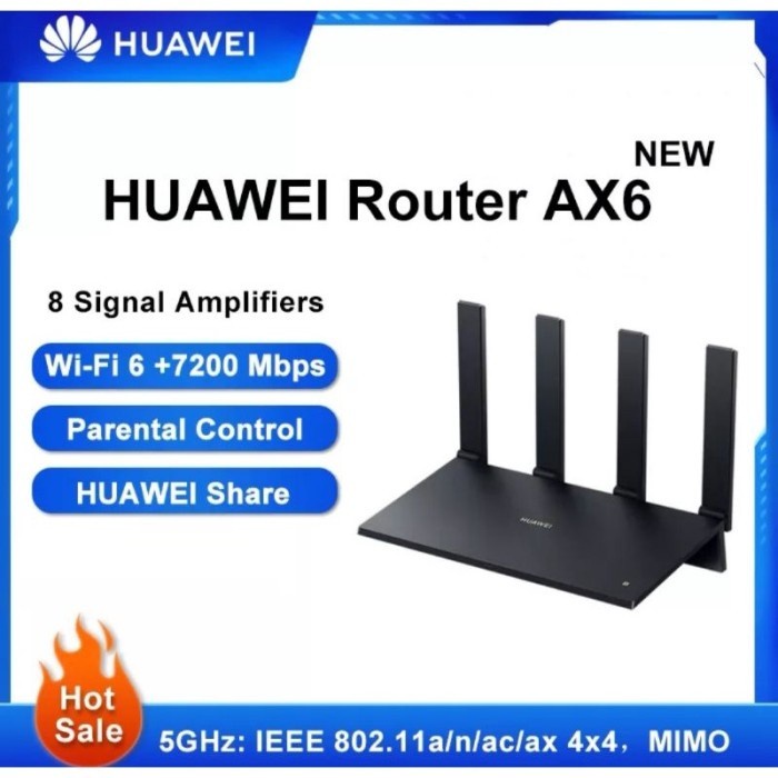 Jual Router HUAWEI AX6 Harmony Dual Band Wifi 6 Mesh Gigabit 7200 Mbps