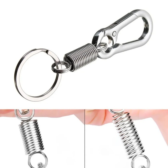 Jual Carabiner Karabiner Per Kait Stainless Gantungan Kunci Multifungsi ...