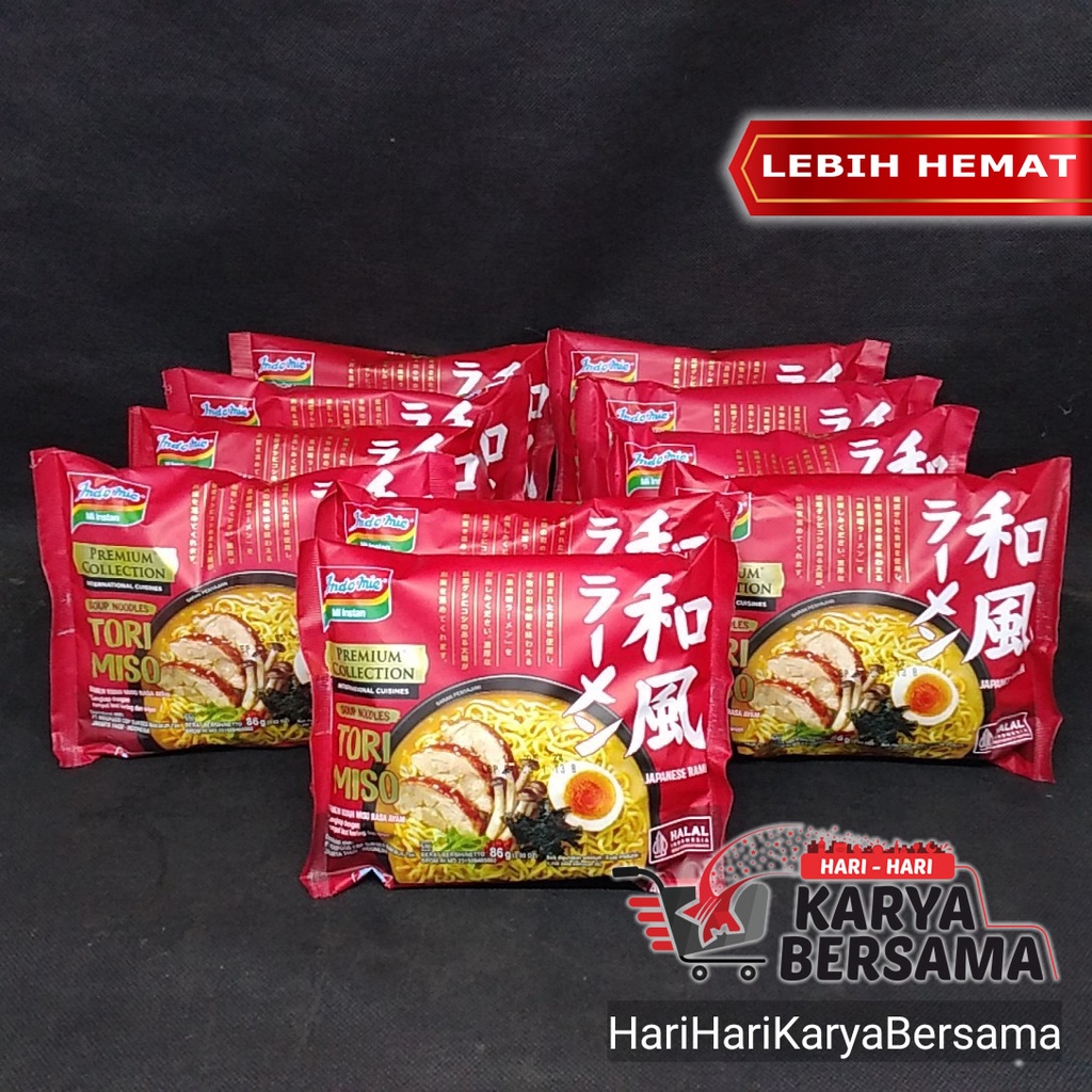 Jual Indomie Mie Instan Japanese Ramen Tori Miso Pack 10 Bungkus X 86gr