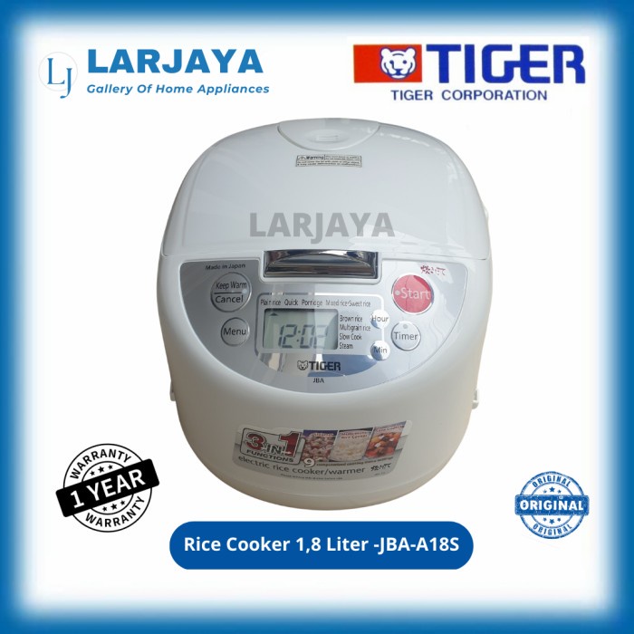 Jual RICE COOKER TIGER JBAA18S (10 Cups) 1,8 Liter Made in Japan