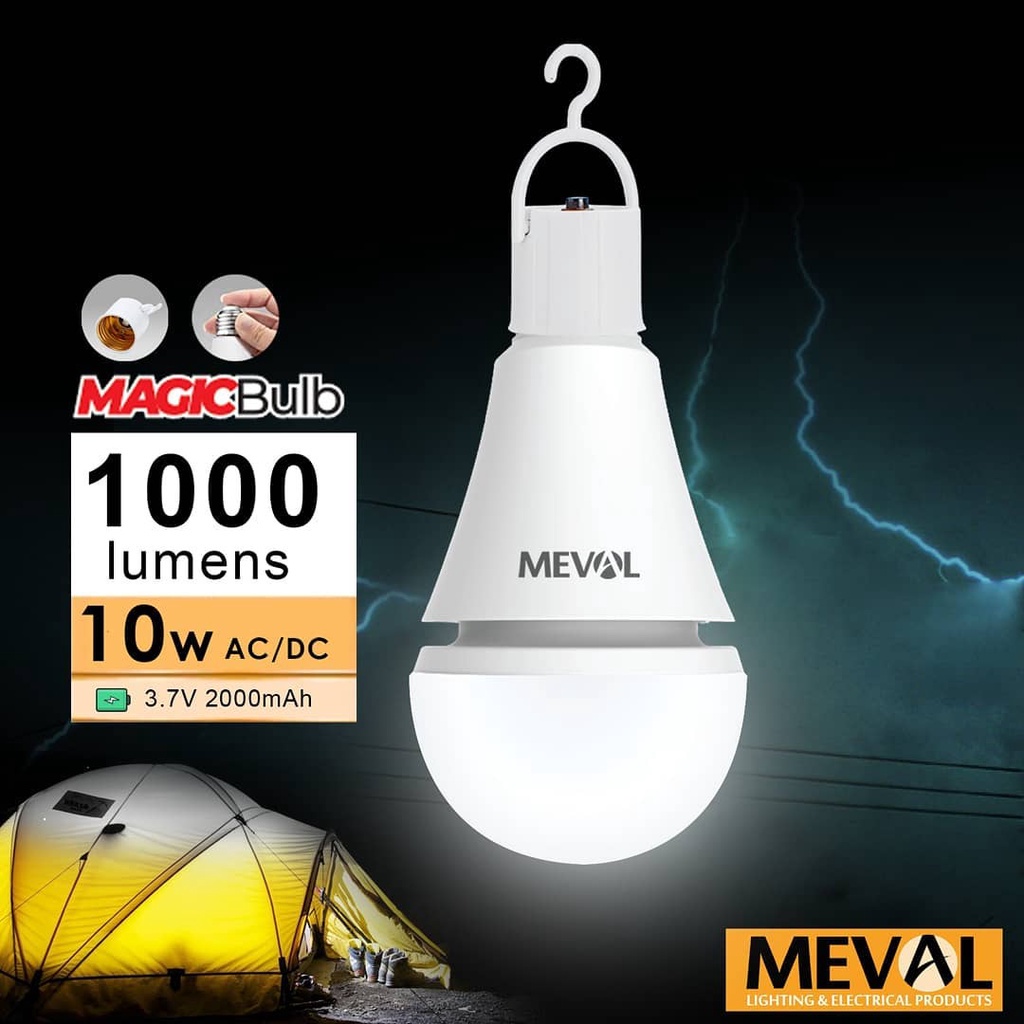 Jual Lampu Emergency Meval HERO LED Magic Bulb / Bohlam Emergency Meval ...
