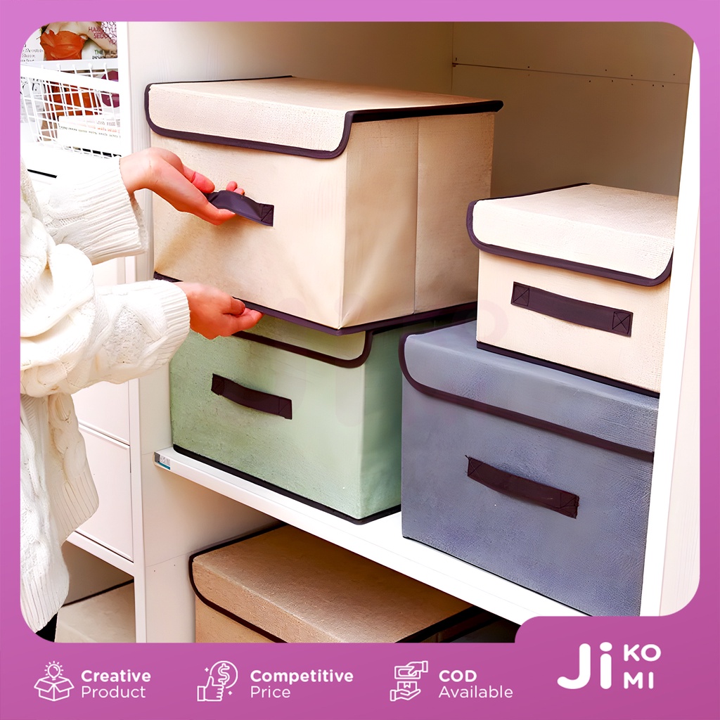 Jual Storage Box 2 In 1 Lipat Bahan Oxford Organizer Penyimpanan Baju ...
