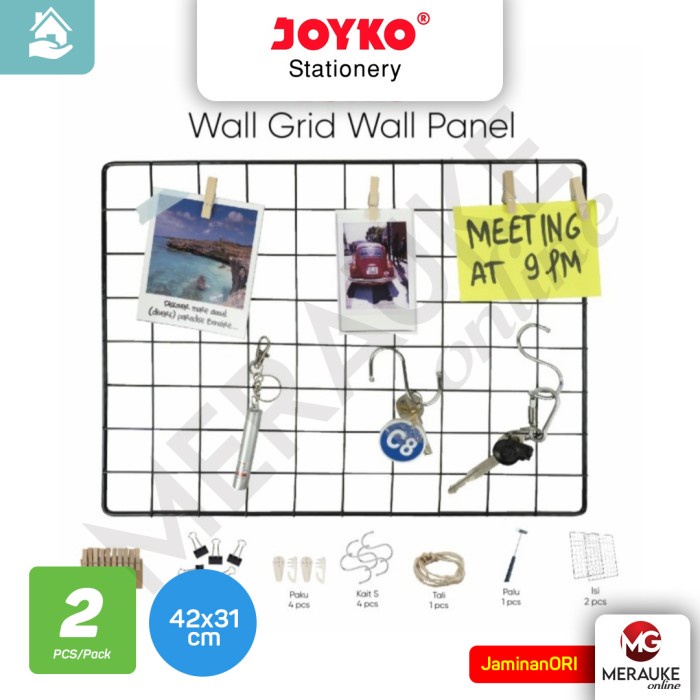 Jual Hijang Jaring Hiasan Dinding JOYKO Wire Grid Wall Panel Kawat WGWP ...