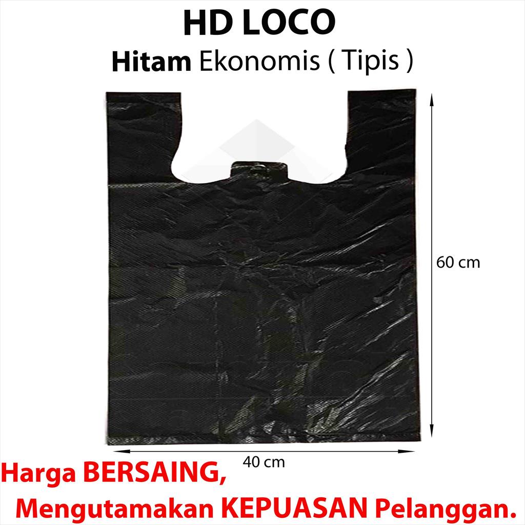 Jual Plastik HD Loco Ekonomis 40 x 60 Hitam / Kantong Kresek Plastic ...
