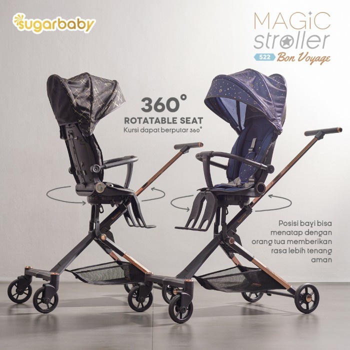 Jual Sugar Baby Bon Voyage Magic Stroller 522 Kereta Dorong Bayi
