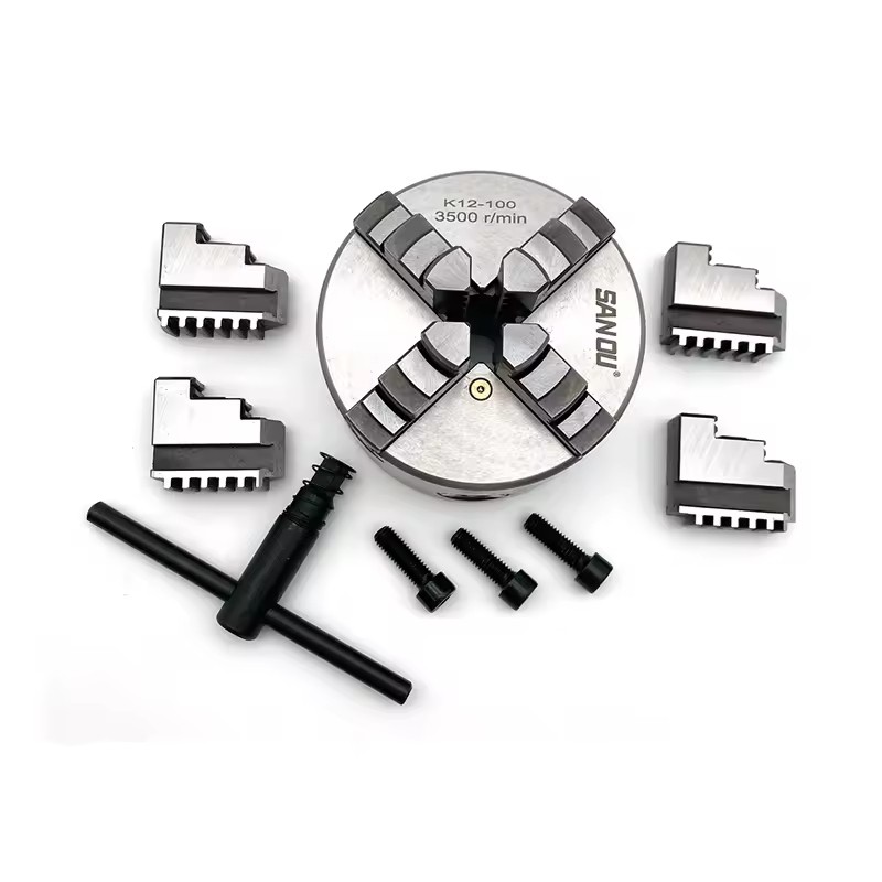RATTMMOTOR 4-Jaw Self-Centering Lathe Chuck - K12-100mm With Positive ...