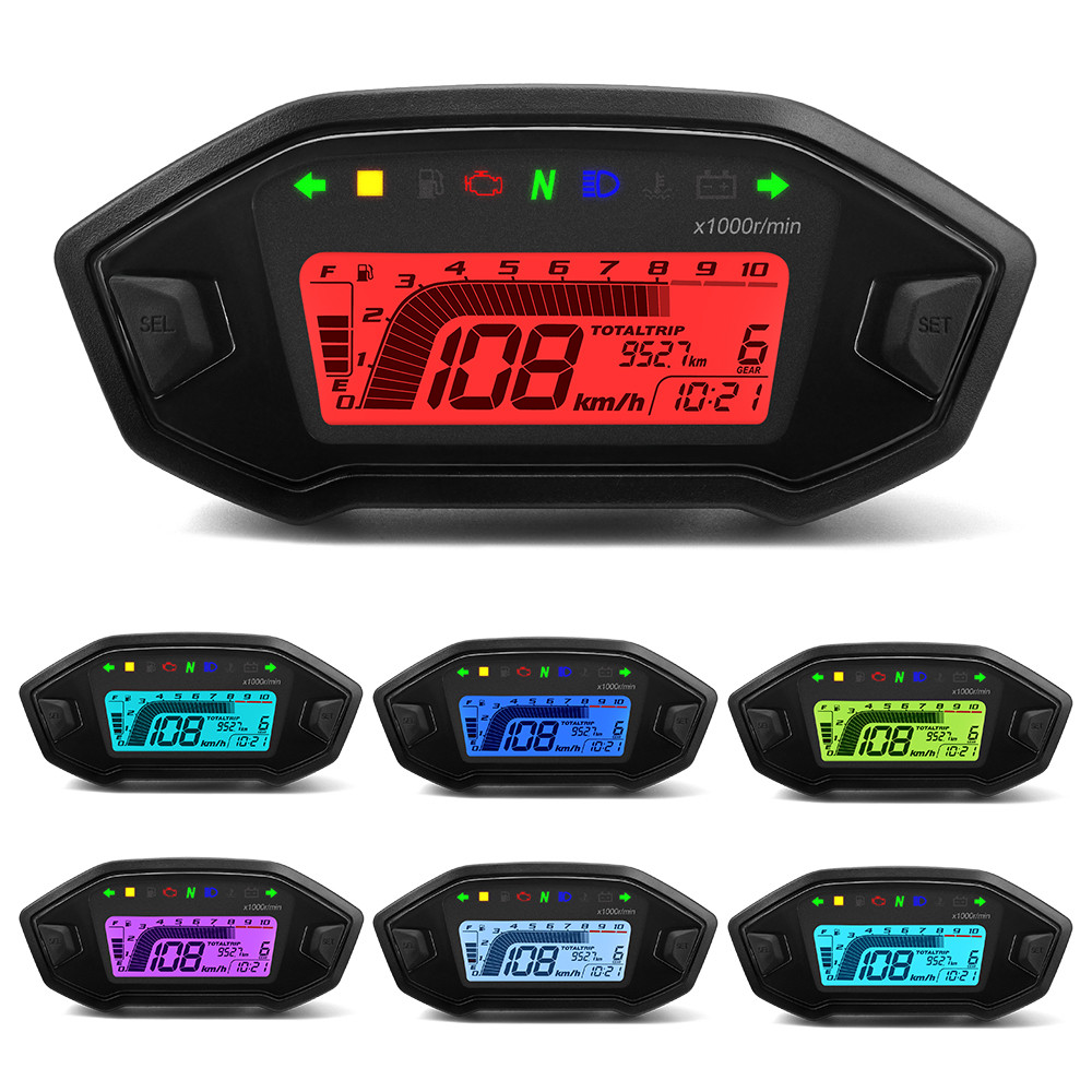 Motorcycle Digital Dash Universal - GPS Speedometer With