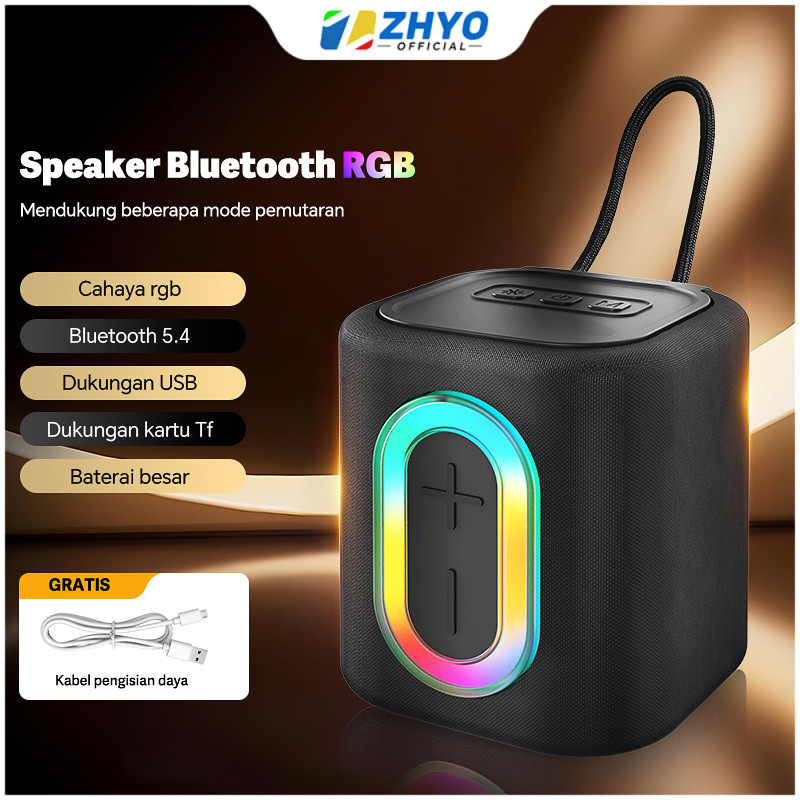 Jual Speaker Bluetooth 5W Wireless RGB LED Light Spiker TWS Portable ...