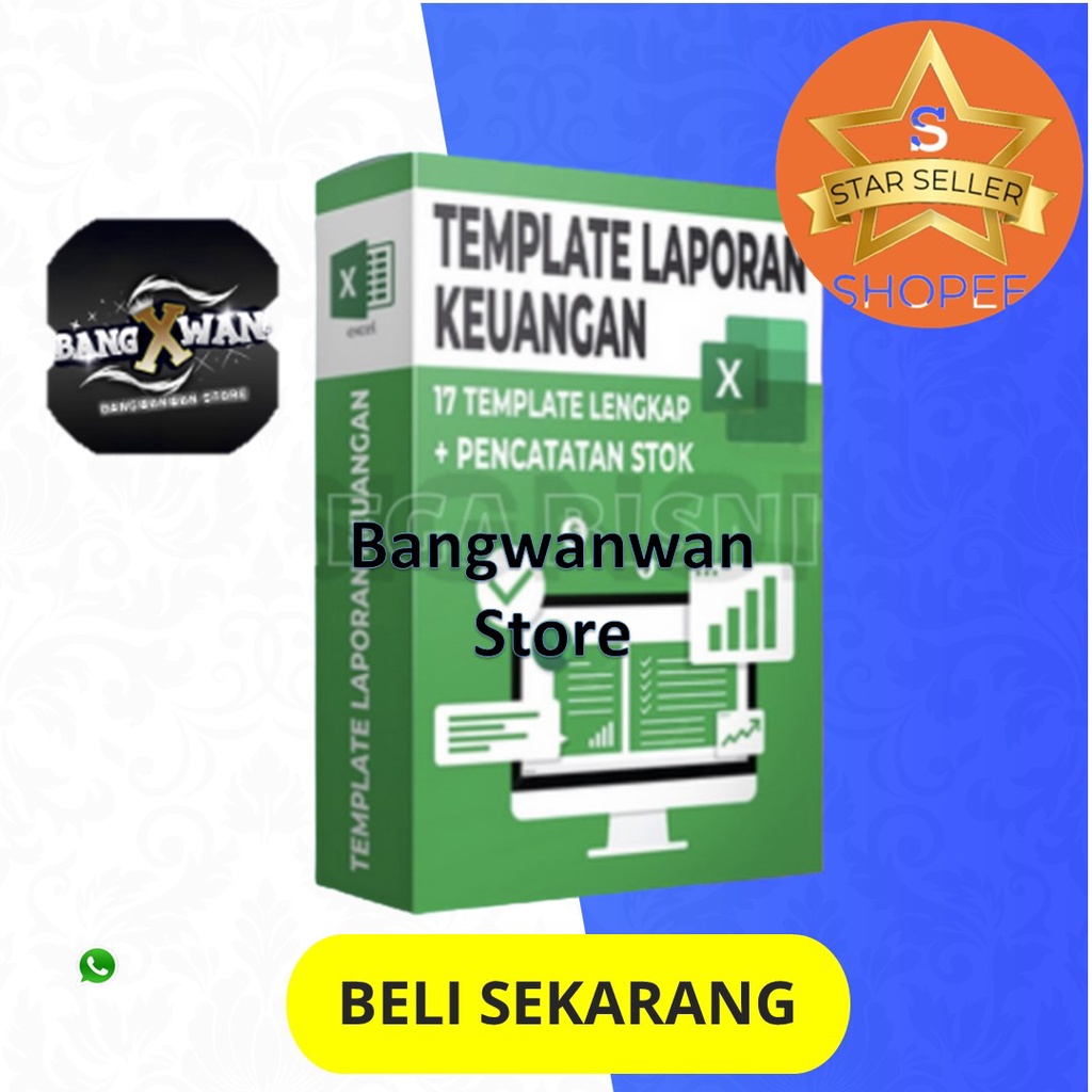 Jual Template 17 Template Keuangan Usaha Lengkap Format Excel Bonus Pencatatan Stok Produk 7796