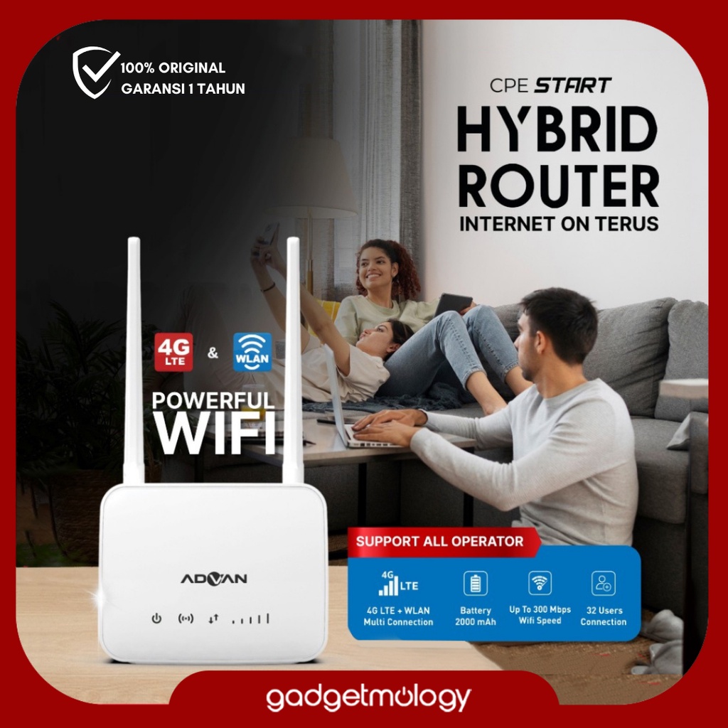 Jual ADVAN CPE Start Hybrid Modem Wifi Router Orbit 4G LTE Unlock All ...