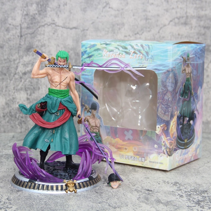 Jual SHP-JF Actions Figure One Piece Roronoa Zorro Recast - One Piece ...