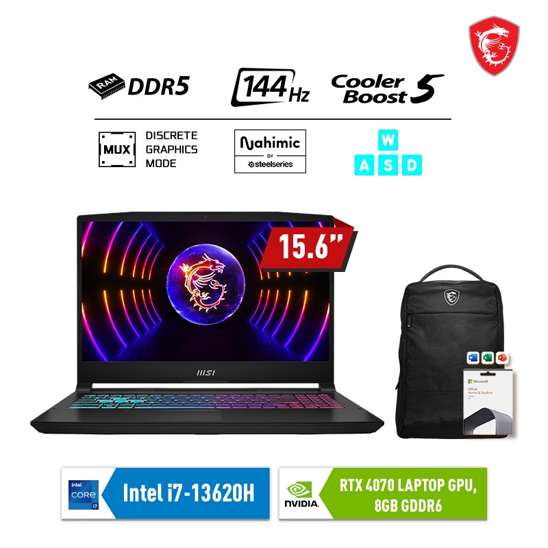 Jual MSI Katana 15 B13VGK 1256 I7-13620H RTX4070 16GB 15.6" FHD 144Hz ...