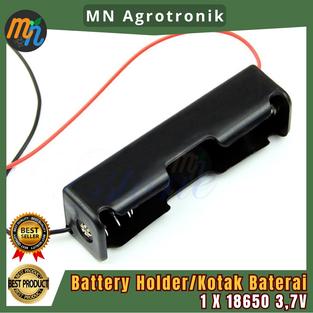 Jual SOKET TEMPAT BATERAI HOLDER CASE BATERRY 18650 SOCKET 3.7V 1S ...