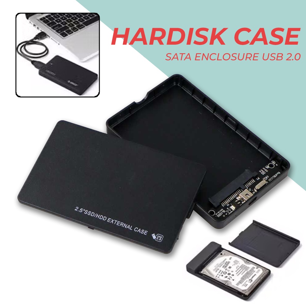Jual Casing Harddisk 2.5 HDD SATA Enclosure USB 2.0 to Mini USB / CASE ...