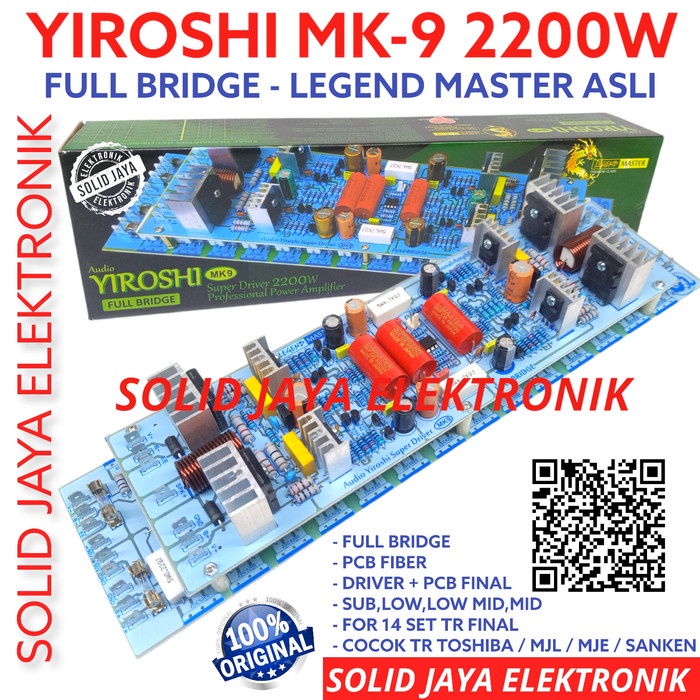 Jual KIT POWER YIROSHI MK9 MK 9 MK-9 Super Driver 2200W FULL BRIDGE