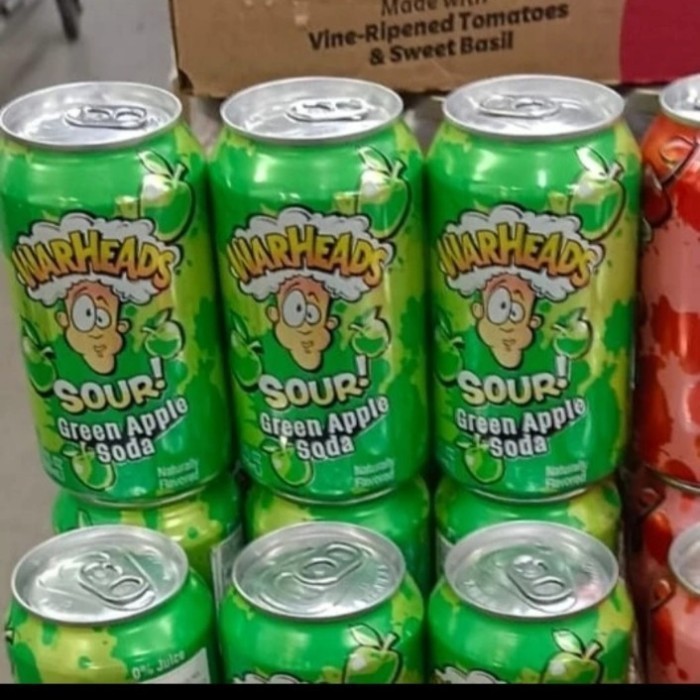 Jual Warheads Sour Green Apple Soda 355ml Minuman Can Shopee Indonesia