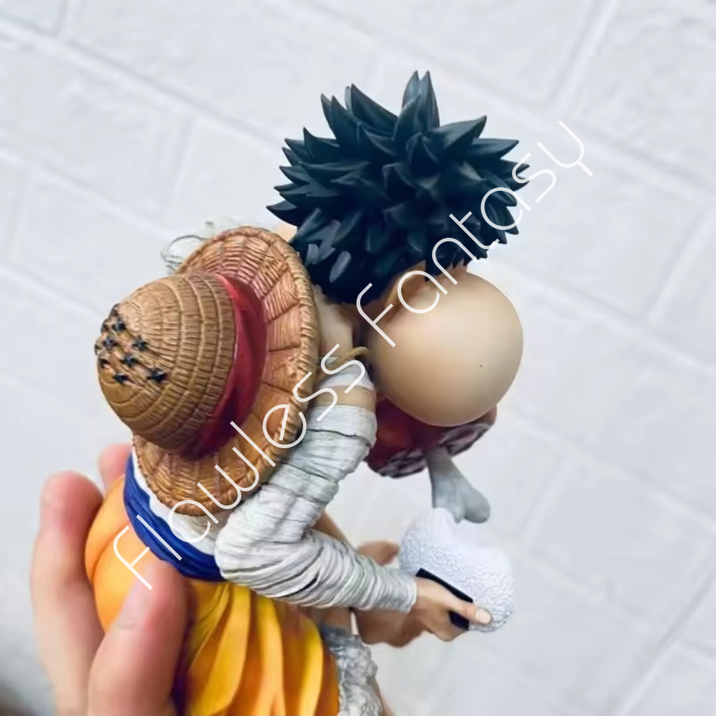 Jual One Piece Monkey D Luffy Eat Meat Rice Ball Dinner Sitting Cute ...