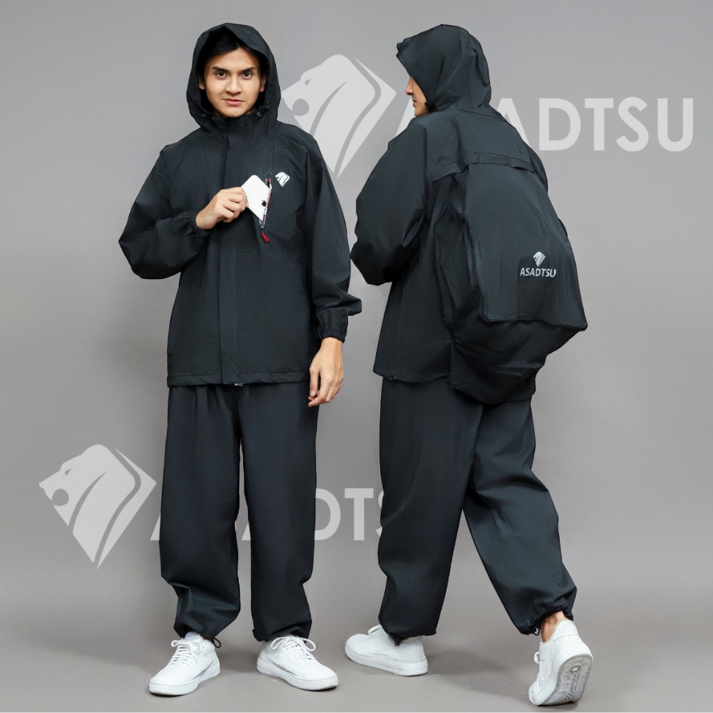 Jual PUHFT Lab Jas Hujan Ransel Turtle Pack Setelan Dewasa Pria Wanita ...
